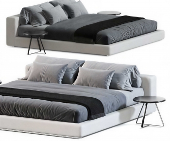 Modern Double Bed-ID:907887945