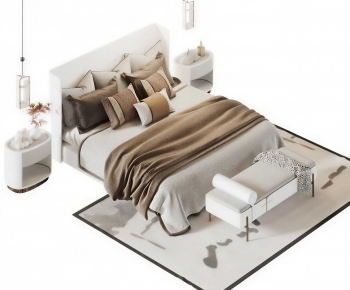 New Chinese Style Double Bed-ID:514064072