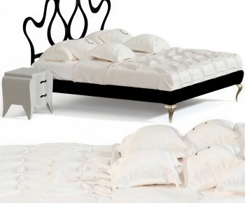 Modern Double Bed-ID:423538925