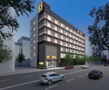 Modern Appearance Of Commercial Building-ID:727551946