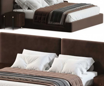 Modern Double Bed-ID:391028885