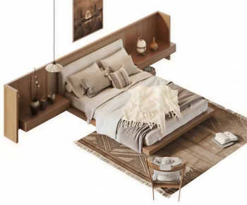 Modern Double Bed-ID:506266128