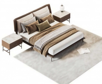 Modern Double Bed-ID:203474041