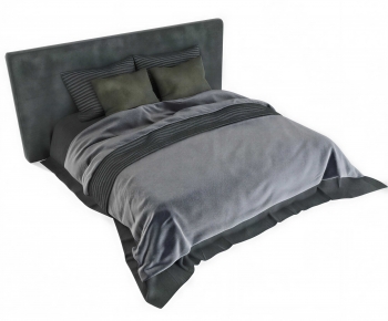 Modern Double Bed-ID:390201091