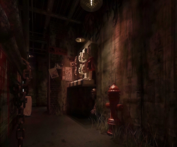 Industrial Style Office Aisle-ID:187464007