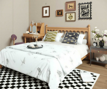 Modern Double Bed-ID:418267974