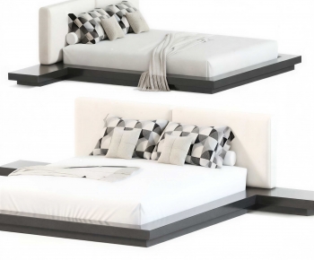 Modern Double Bed-ID:734555965