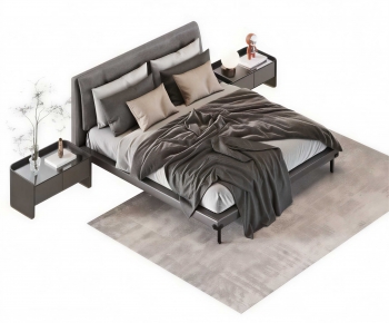 Modern Double Bed-ID:173258072