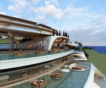 Modern Appearance Of Commercial Building-ID:728596938