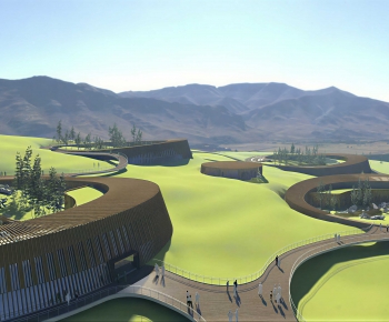 Modern Park Landscape-ID:509896997