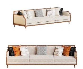 New Chinese Style Three-seat Sofa-ID:642330692