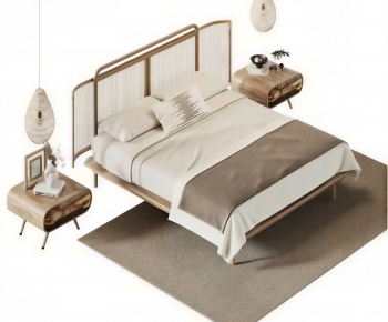 Modern Double Bed-ID:819580081