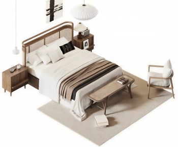 Modern Double Bed-ID:779963023