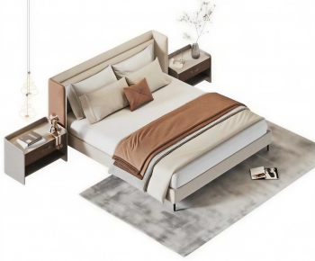 Modern Double Bed-ID:998765951