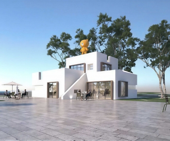 Modern Appearance Of Commercial Building-ID:461462024