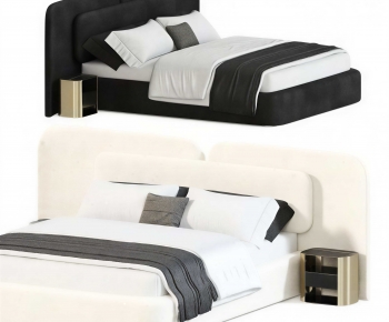 Modern Double Bed-ID:427330029
