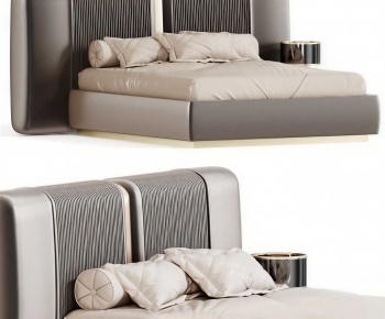 Modern Double Bed-ID:272186041