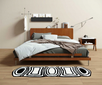 Modern Double Bed-ID:628623966