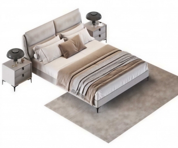 Modern Double Bed-ID:648695953