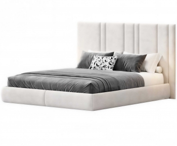 Modern Double Bed-ID:980329538