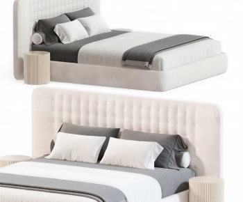 Modern Double Bed-ID:118289953