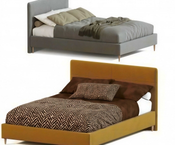 Modern Double Bed-ID:899455073
