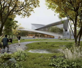 Modern Appearance Of Commercial Building-ID:703763964