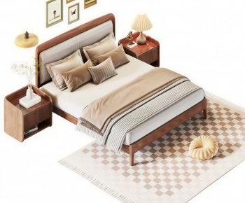 Modern Double Bed-ID:595006947