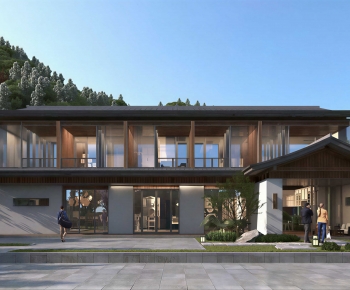 Modern Appearance Of Commercial Building-ID:327713973