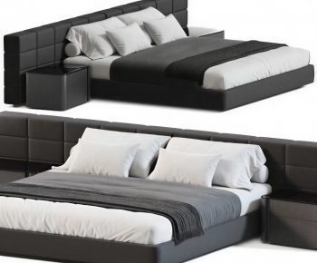 Modern Double Bed-ID:291155105