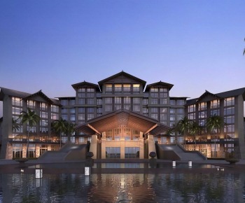 New Chinese Style Appearance Of Commercial Building-ID:751830102