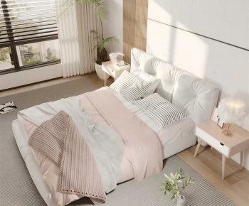 Modern Double Bed-ID:181880955