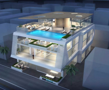 Modern Appearance Of Commercial Building-ID:128520976