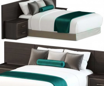 Modern Double Bed-ID:714950649