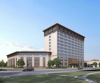 New Chinese Style Appearance Of Commercial Building-ID:614284995