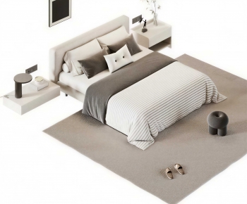 Modern Double Bed-ID:686213973