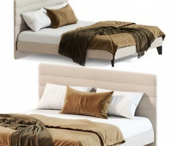 Modern Double Bed-ID:614389908