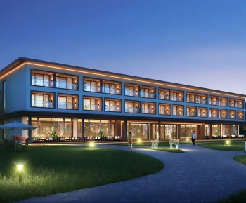 Modern Appearance Of Commercial Building-ID:506443029