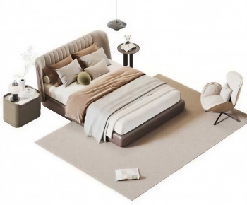 Modern Double Bed-ID:578371052