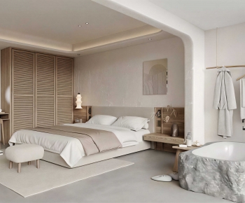 Wabi-sabi Style Bedroom-ID:833512072
