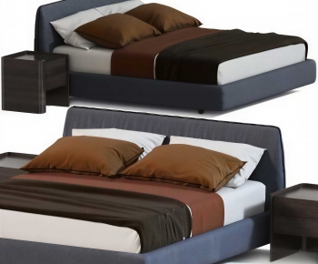 Modern Double Bed-ID:881459714