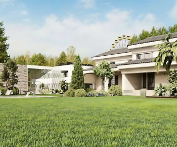 Simple European Style Detached Villa-ID:188935046