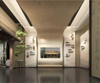 New Chinese Style Exhibition Hall-ID:554540244