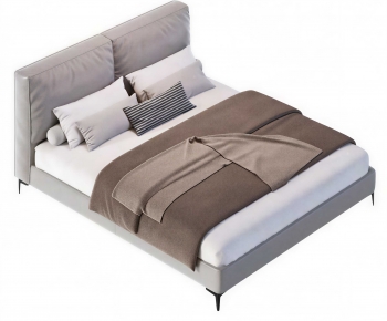 Modern Double Bed-ID:399518012