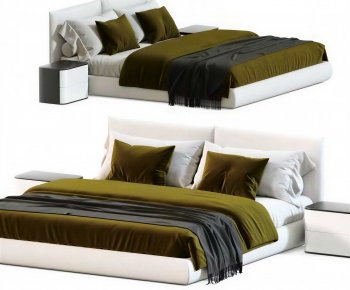 Modern Double Bed-ID:506686936