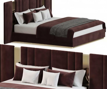 Modern Double Bed-ID:637521035