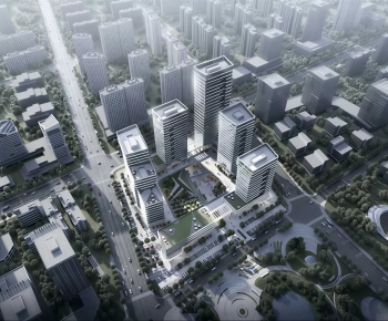 Modern Architectural Bird's-eye View Planning-ID:421154025