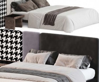 Modern Double Bed-ID:742233041