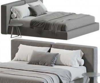 Modern Double Bed-ID:854304086