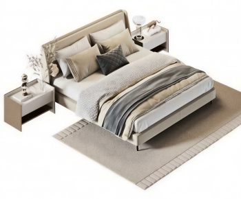 Modern Double Bed-ID:818141944